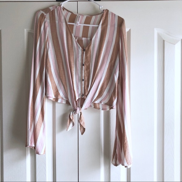 Xhilaration Tops - Target Bell Sleeve Crop Top